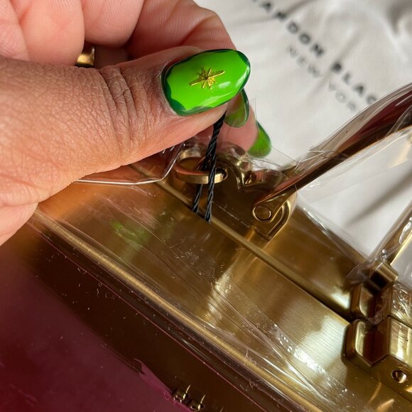 Brandon Blackwood Slim Kendrick Trunk in Gold Stainless Steel (NWT) - Picture 9 of 10